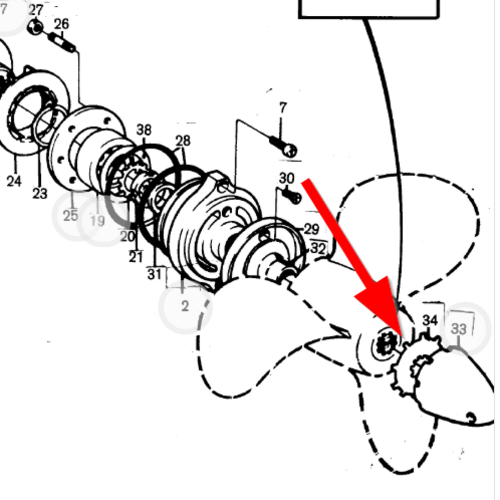 Volvo Penta Sicherungsscheibe Volvo Penta 897367