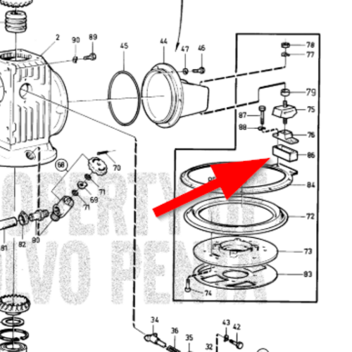 Volvo Penta Distanzstück Volvo Penta 852697
