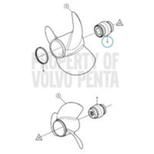 Volvo Penta DuoProp Kit Typ GR Antrieb DPR Edelstahl Volvo Penta