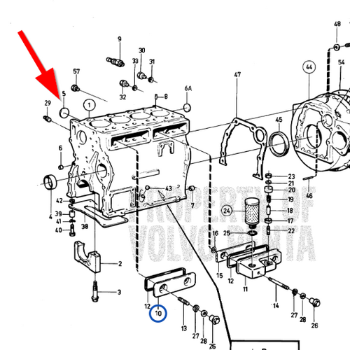Volvo Penta Expansion plug Volvo Penta 463905