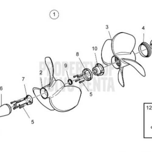 Volvo Penta Propeller Duoprop IPS 15 Typ N/NS nibral Volvo Penta