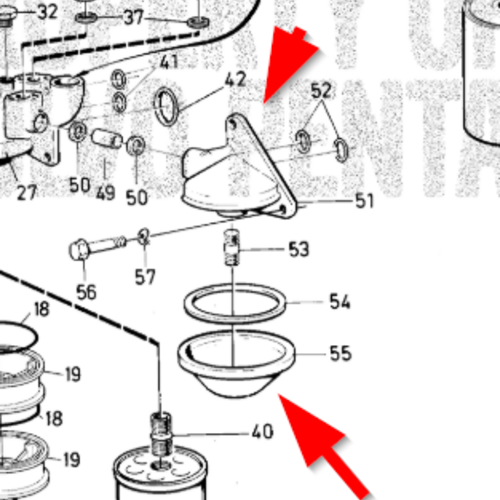 Volvo Penta Ölfiltergehäuse Volvo Penta 471601