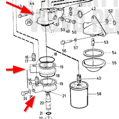 Ölfiltergehäuse Volvo Penta 864611 - 471600