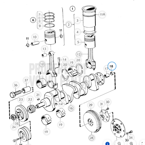 Volvo Penta Sealing ring Volvo Penta 864241