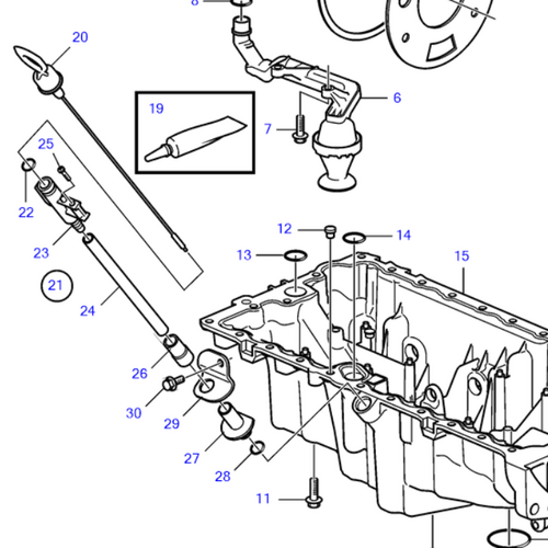 Volvo Penta Kit varilla de nivel de aceite D3 Volvo Penta 23681926 - 23681927