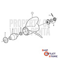 Volvo Penta Stainless steel propeller 3-blade Volvo Penta SX drive