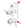 Volvo Penta Watergesmeerde lager 35mm. Volvo Penta 827781 - 828163