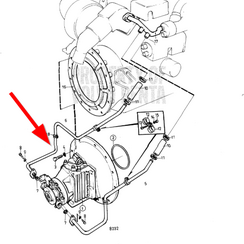 Kühlwasserrohr für MS2 Wendegetriebe Volvo Penta  846083