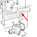 Volvo Penta Kühlwasserrohr für MS3 Wendegetriebe Volvo Penta 843272