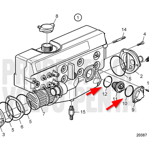 Volvo Penta Thermostat Volvo Penta 888624