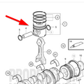 Volvo Penta Zuiger kit  Volvo Penta 23557240