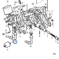 Oil pipe Volvo Penta 859753