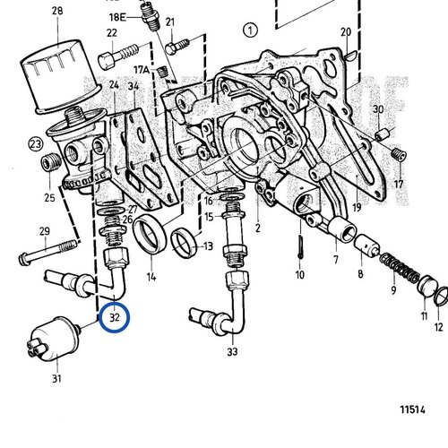 Volvo Penta Ölleitungs Volvo Penta 859753