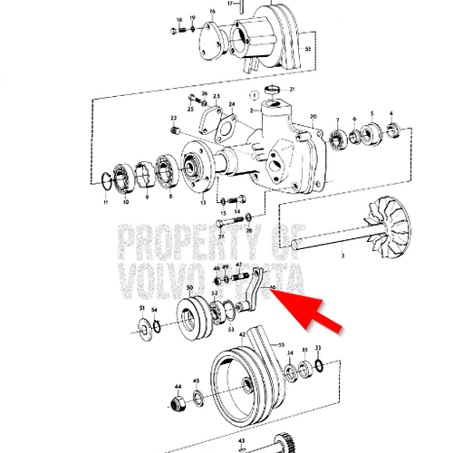 Volvo Penta Hebel Volvo Penta 465473