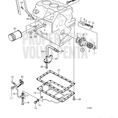 Sump pan MD2040 Volvo Penta 3581744
