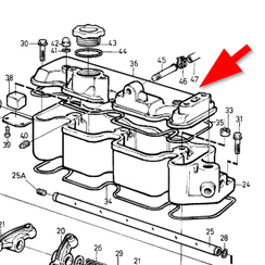 Kleppendeksel MD2040 Volvo Penta 3580497