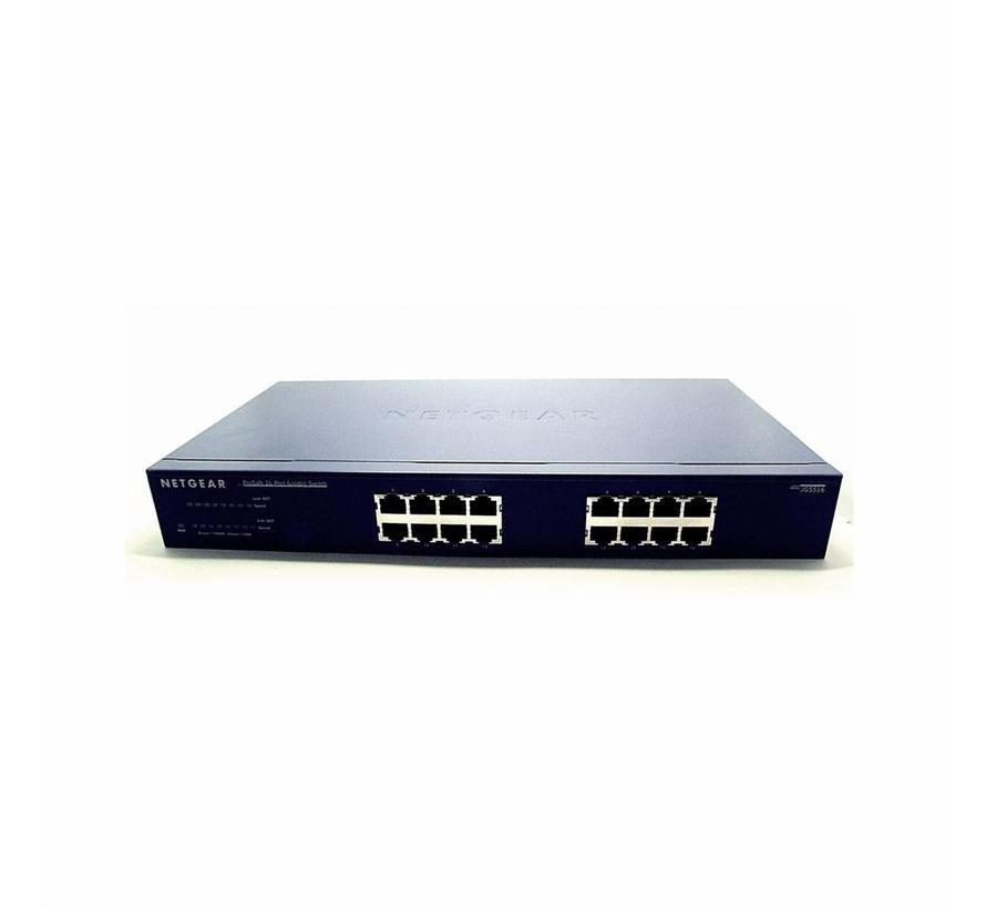 Netgear ProSafe JGS516 V2 16 Port Gigabit Switch lüfterlos unmanaged