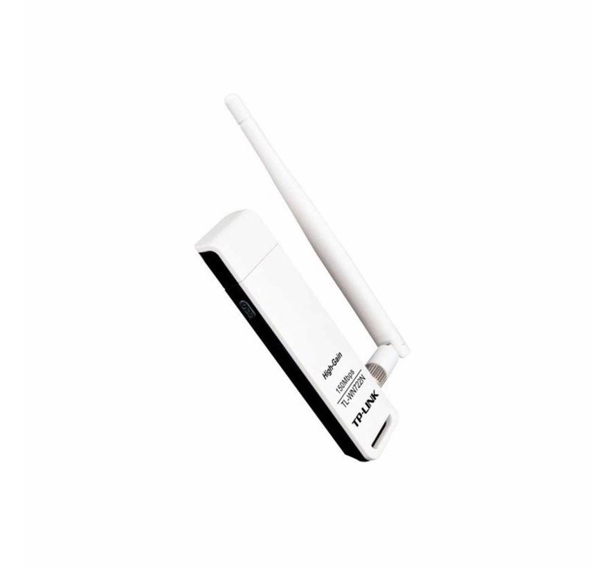 TP-Link tl-wn722n WLAN Wireless USB adaptador Stick 150 Mbit/s WPS High Gain