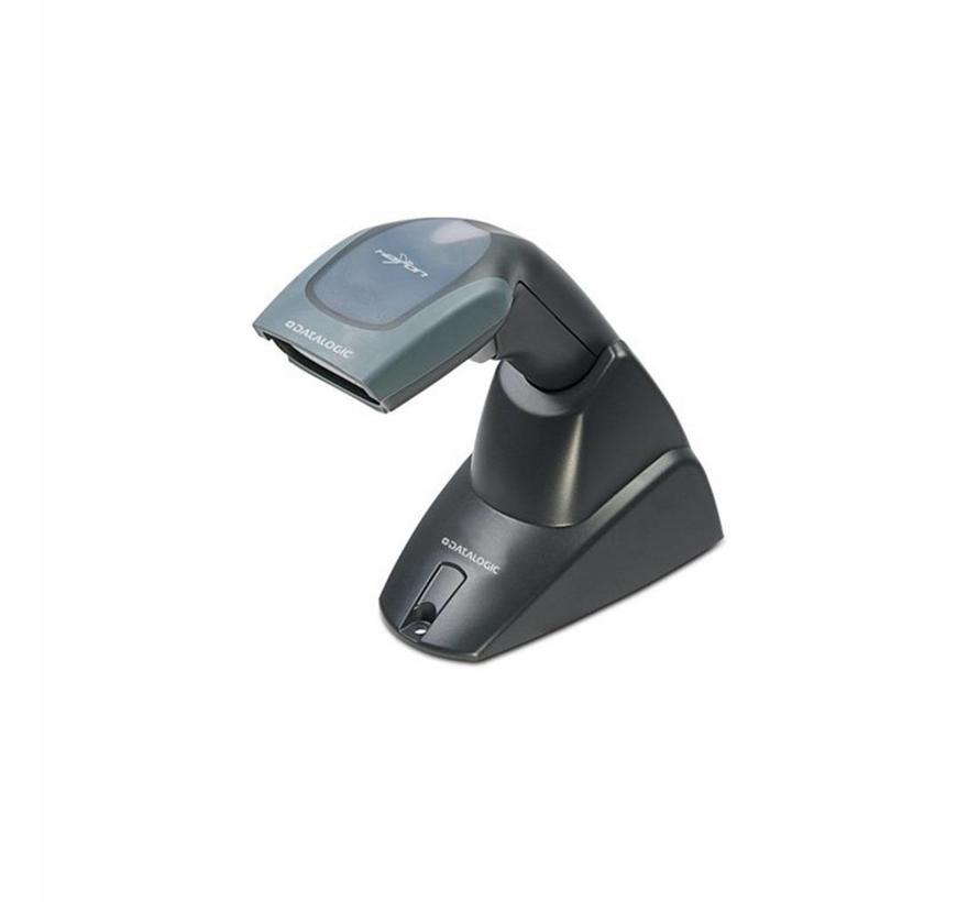 Datalogic Heron D130 barcode scanner with USB-cable and stand