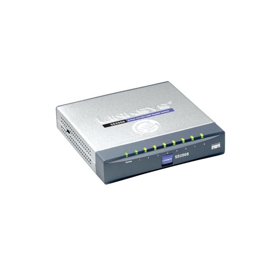 LINKSYS SD2008 8-Port 10/100/1000 Gigabit Switch