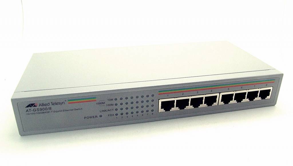 Allied Telesyn AT-GS900/8 Gigabit Ethernet Switch AT-GS908L 8-Port ...