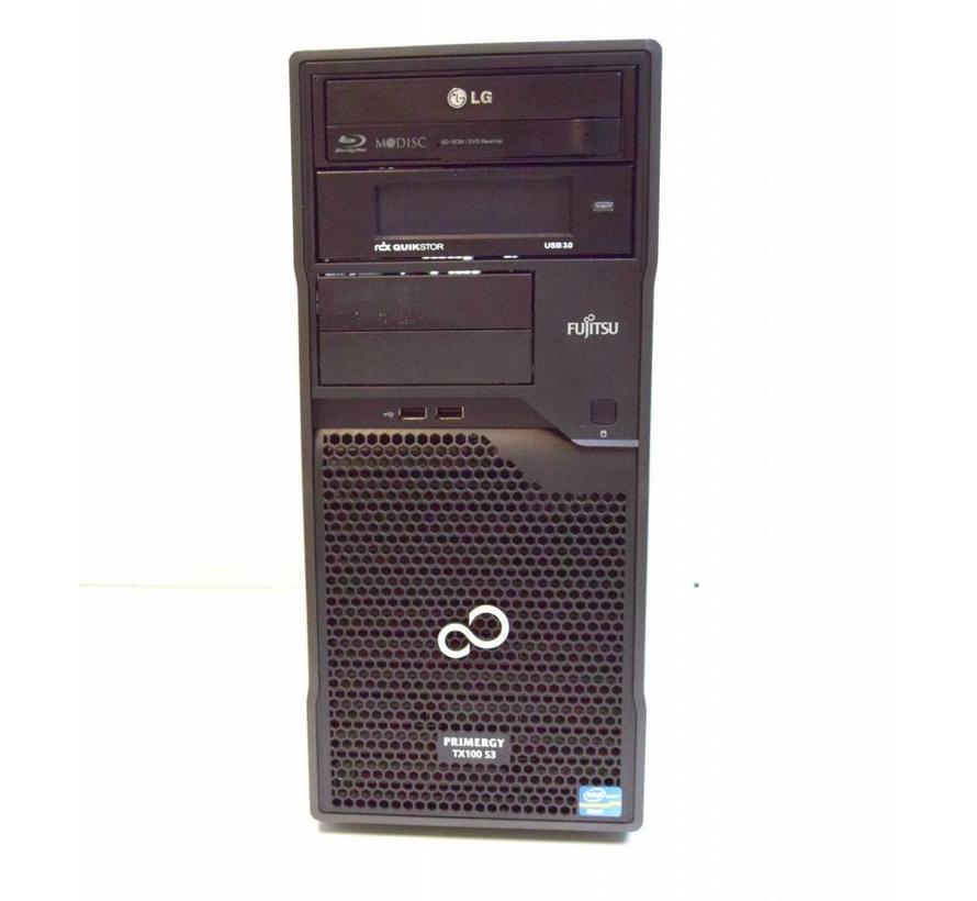 Fujitsu Primergy TX100 S3 S3P Server Xeon E3-1220 3,1GHz 4GB 2x 320GB HDD BD/DVD