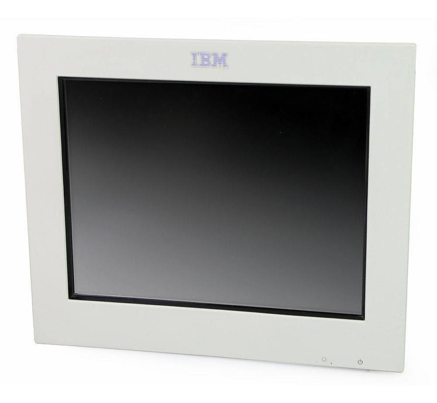 IBM 4820-2WB SurePoint TFT de monitor táctil de 12 "sin soporte / fuente de alimentación blanco