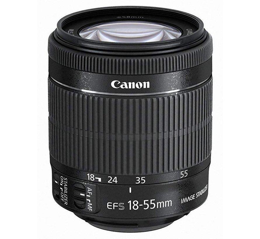 Canon EF-S 18-55 mm 1: 3.5-5.6 IS STM (Hilo de filtro de 58 mm) Negro