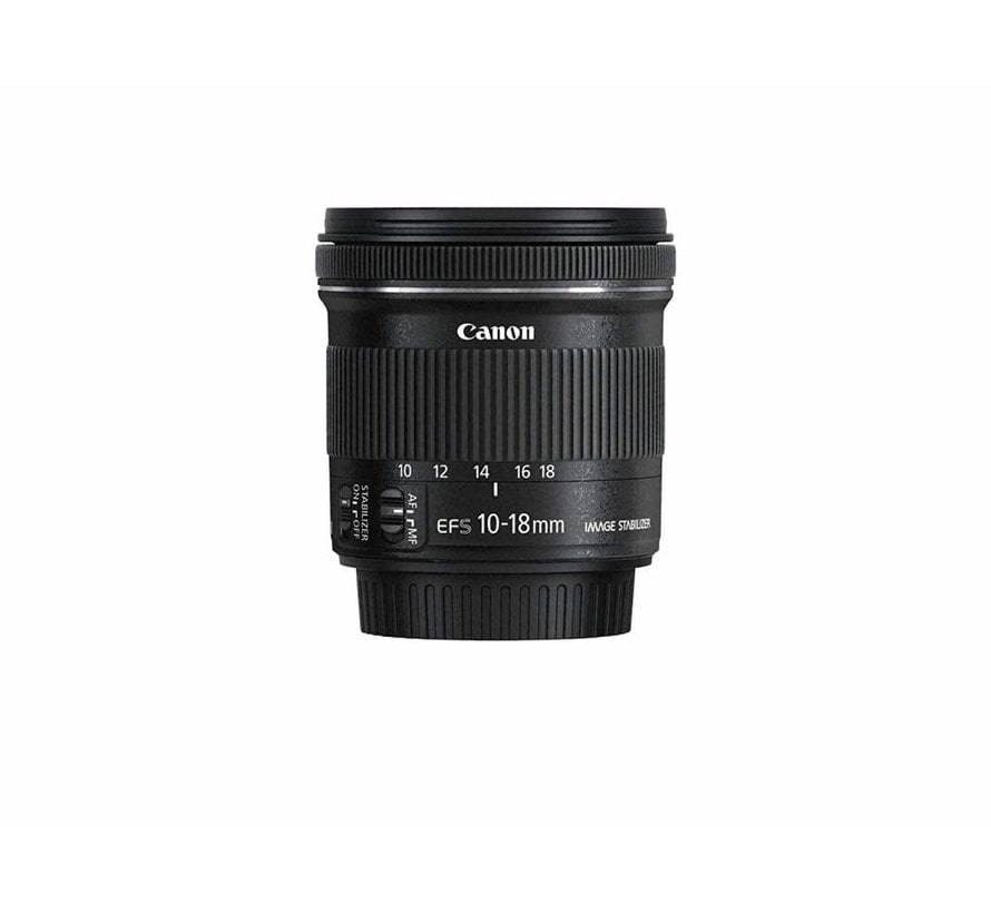 Canon EF-S 10-18 mm 1: 4.5-5.6 IS STM objetivo negro