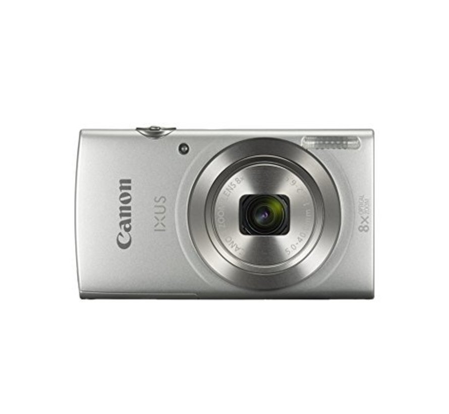 Cámara digital Canon IXUS 185 (20 megapíxeles, zoom óptico 8x, pantalla LCD de 6,8 cm (2,7 pulgadas), películas HD) plateada