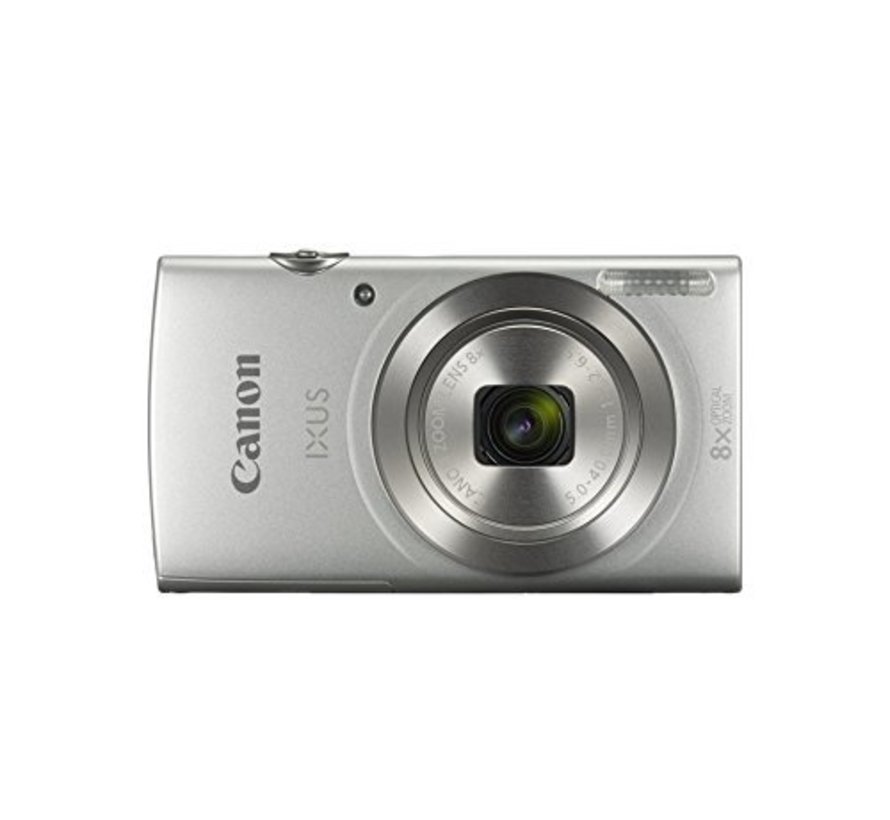 Canon IXUS 185 Digitalkamera (20 Megapixel, 8x optischer Zoom, 6,8 cm (2,7 Zoll) LCD Display, HD Movies) silber