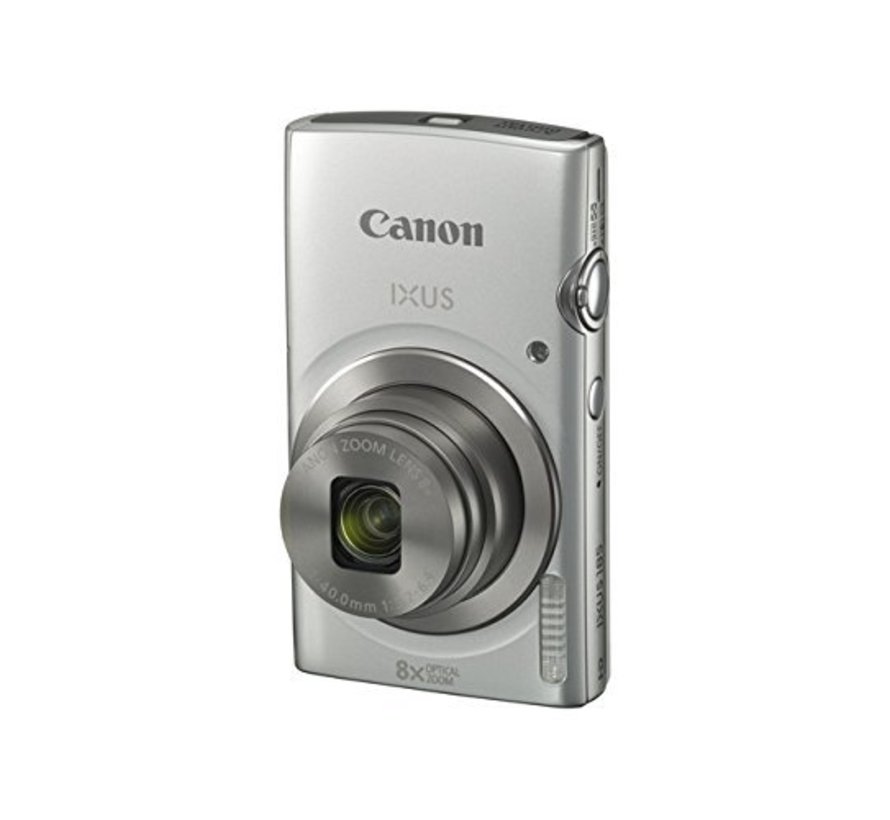 Canon IXUS 185 Digitalkamera (20 Megapixel, 8x optischer Zoom, 6,8 cm (2,7 Zoll) LCD Display, HD Movies) silber