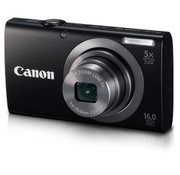 Canon Cámara digital Canon PowerShot A2300 (16 megapíxeles, zoom óptico 5x, pantalla de 6,9 ​​cm (2,7 pulgadas), imagen estabilizada) negro