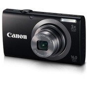 Canon Canon PowerShot A2300 Digitalkamera (16 Megapixel, 5-fach opt. Zoom, 6,9 cm (2,7 Zoll) Display, bildstabilisiert) schwarz