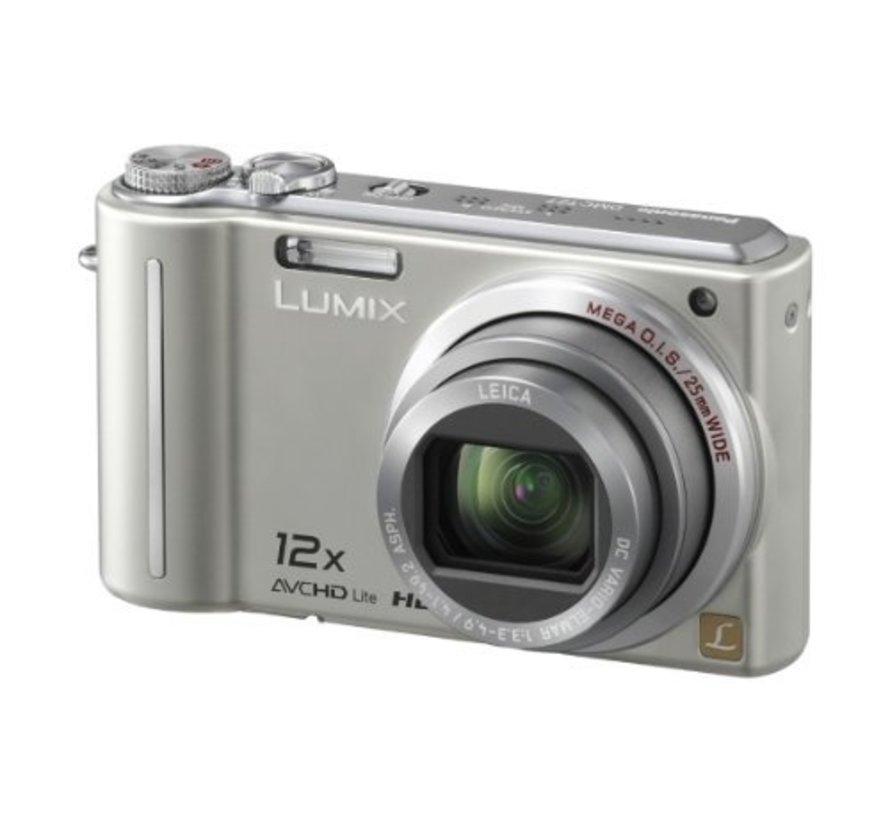 Panasonic DMC-TZ7EG-S Digitalkamera (10 Megapixel, 12-fach opt. Zoom, 7,6 cm Display, Bildstabilisator) silber