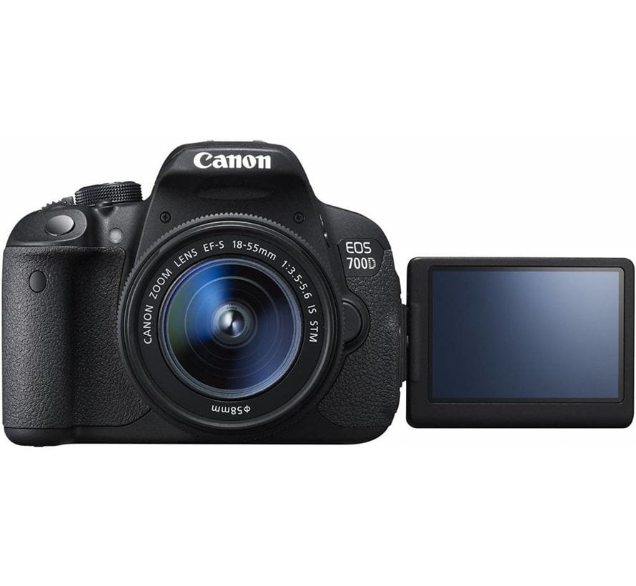 Canon EOS 700D SLR Digital Camera (18 Megapixels, 7.6 cm (3 inch) Touchscreen, Full HD, Live View) Kit incl. EF-S 18-55mm 1: 3.5-5.6 IS STM