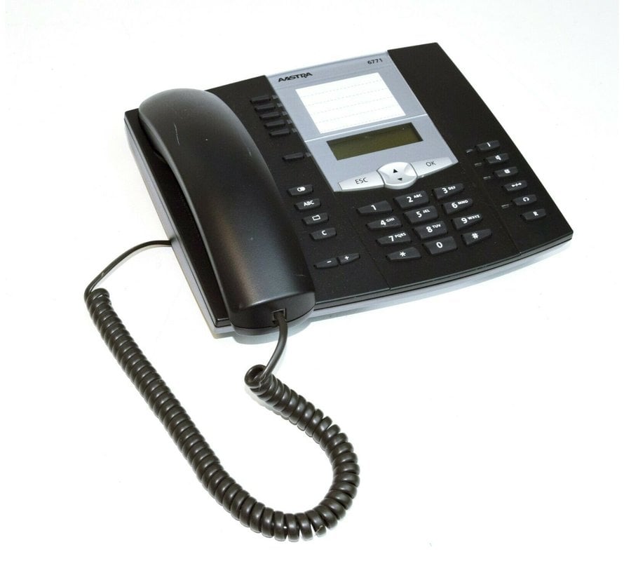 DeTeWe Aastra 6771 OpenPhone 71 System-Telefon schwarz für OpenCom 130/X320