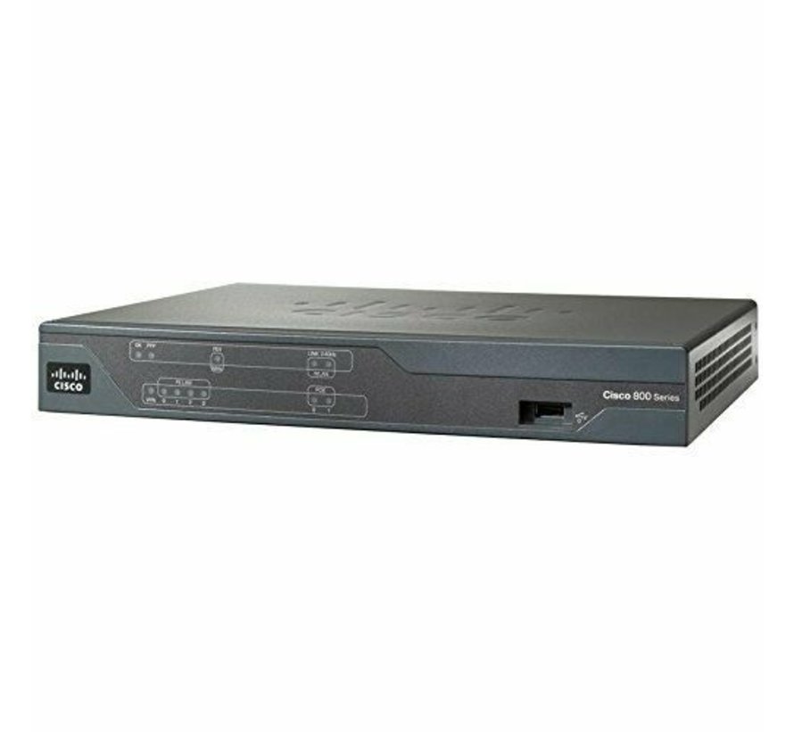 Cisco CISCO 881-SEC-K9 Ethernet Router de seguridad Cisco 881 Advanced IP Services