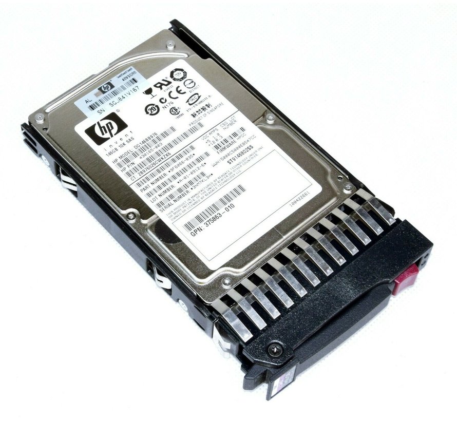 HP SAS hard drive 146GB 10k 2.5 "6Gbps 430165-003 DG146BB976 with frame