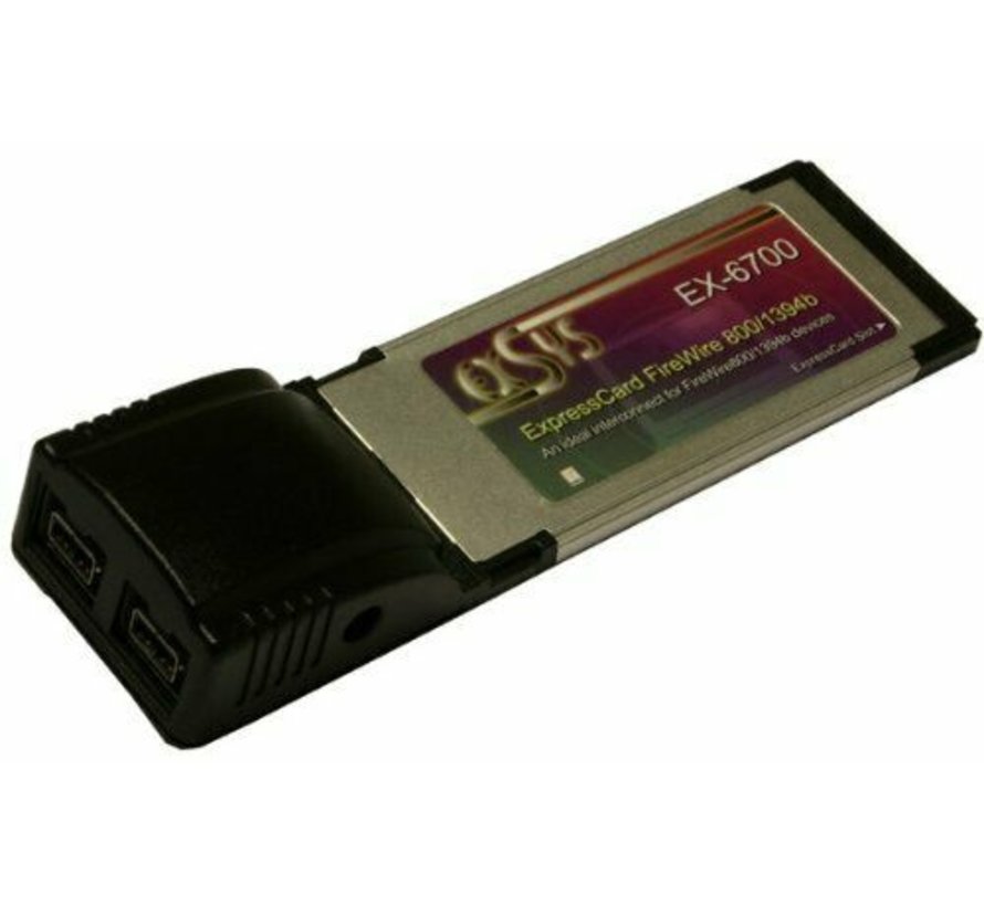 Exsys EX-6701 PCMCIA FireWire IEEE 1394B Card 2port ExpressCard