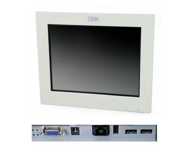 IBM IBM 4820-21W SurePoint TFT de monitor táctil de 12 "sin soporte / fuente de alimentación blanco