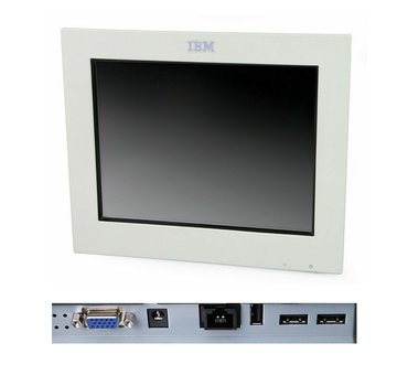 IBM IBM 4820-21W SurePoint TFT de monitor táctil de 12 "sin soporte / fuente de alimentación blanco
