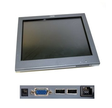 IBM Pantalla táctil con pantalla táctil de IBM SurePoint Touch Monitor 1520-5GB de 15 "de IBM