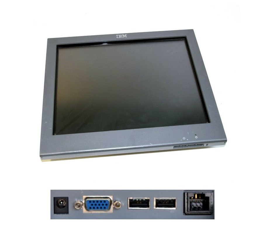 Pantalla táctil con pantalla táctil de IBM SurePoint Touch Monitor 1520-5GB de 15 "de IBM
