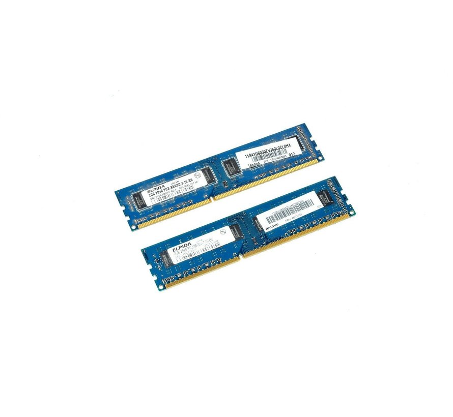 Nanya NT2GC64B8HC0NF-CG 1043.TW 4GB (2x 2GB) 2Rx8 PC3-10600U-9-10-B0. 1333 RAM