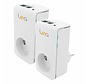 2 x Lea NetSocket 200 Nano Powerline Adapter 200Mbps Netzwerkadapter Set