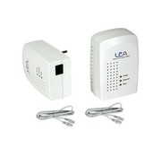 Lea 2 x Lea NeTPlug85 Euro Turbo Powerline Adapter 85Mbps juego de adaptadores de red