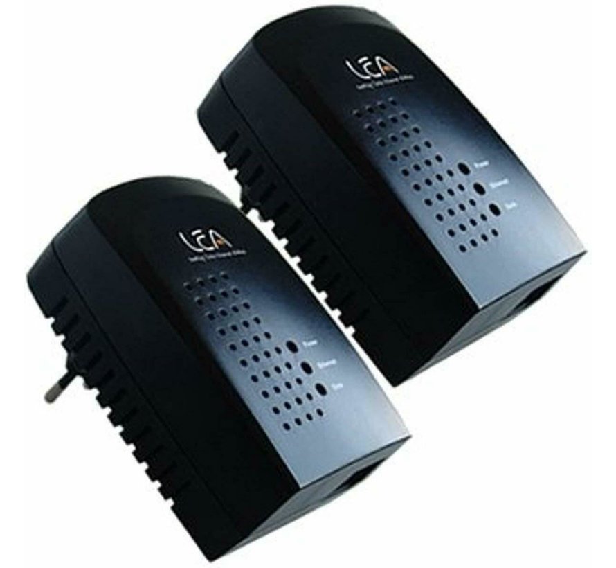 2 x Lea NetPlug Turbo 85Mbps Netzwerkadapter Powerline Adapter SET