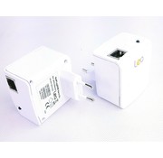 Lea 2 x Lea NetPlug 200B Nano EU Powerline Adapter Netzwerkadapter 200Mbps 1 Port