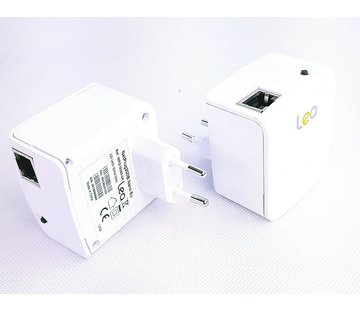 Lea 2 x Lea NetPlug 200B Adaptador de red Nano EU Powerline Adaptador de red 200Mbps 1 puerto